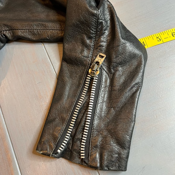 Vintage Crop Motorcycle Jacket sz S - Picture 14 of 15
